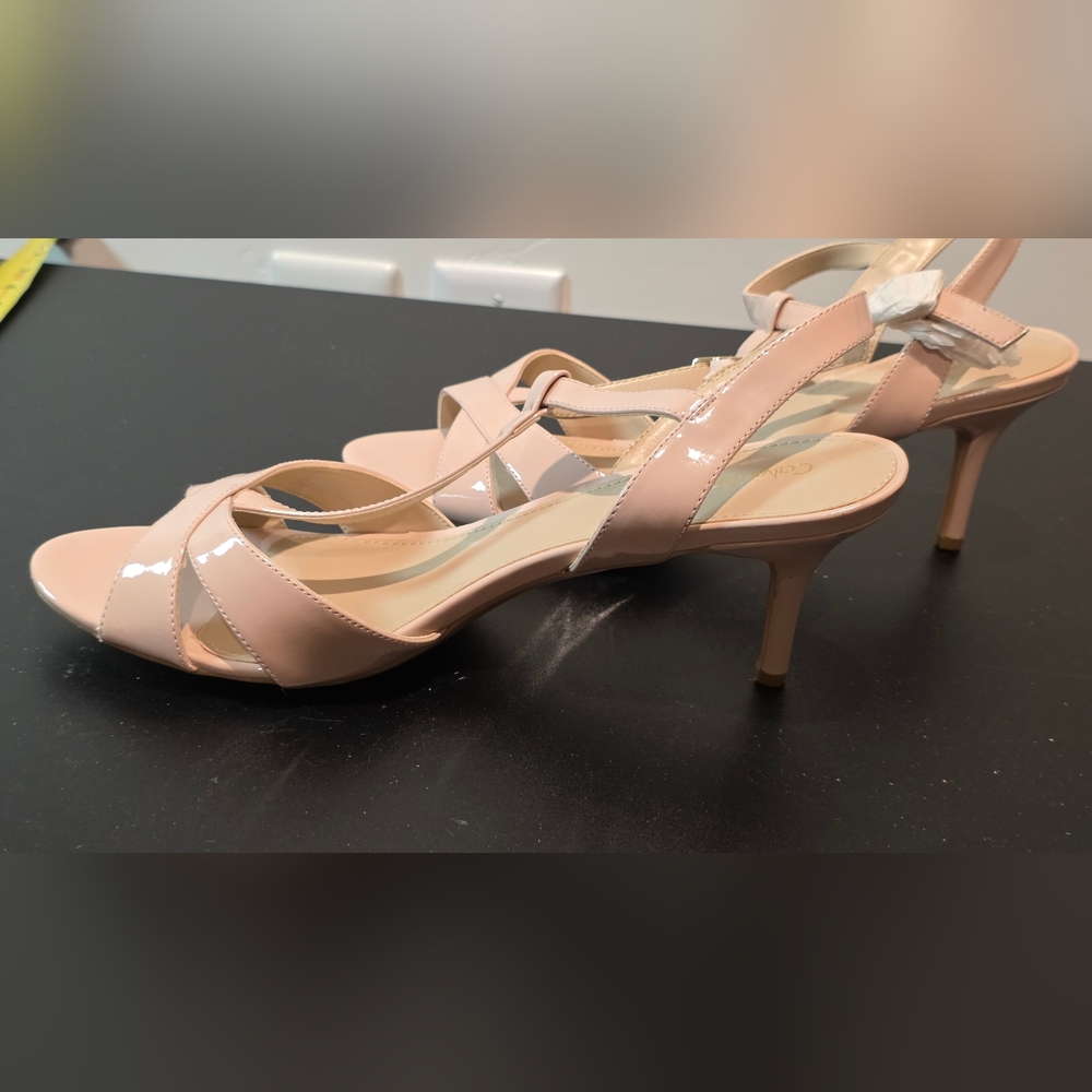 Calvin Klein Nude Strappy Heels - Picture 4 of 6